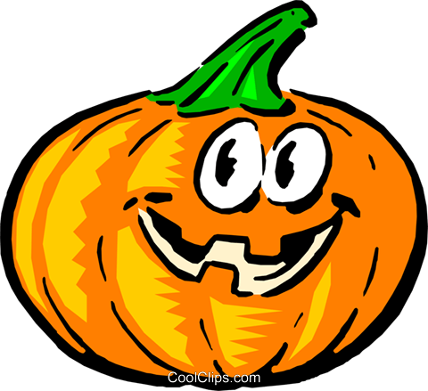 Cartoon Pumpkin Royalty Free Vector Clip Art Illustration - Ham Radio Halloween (480x439)
