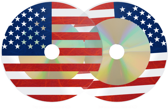 Cds With Full Colour Transparent Background - Ready To Pop Stickers Blue (600x400)