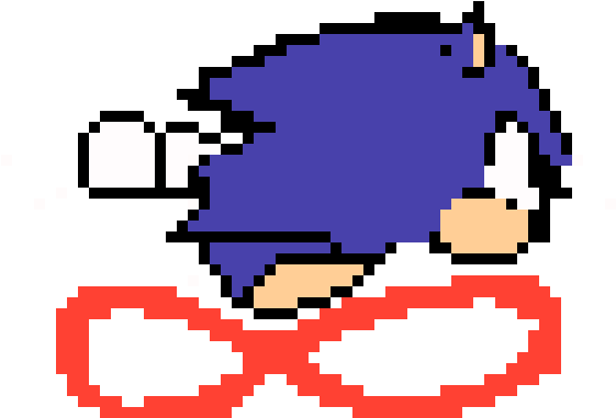 Sonic Cd Peelout3 - Sonic Cd Pixel Art (580x380)