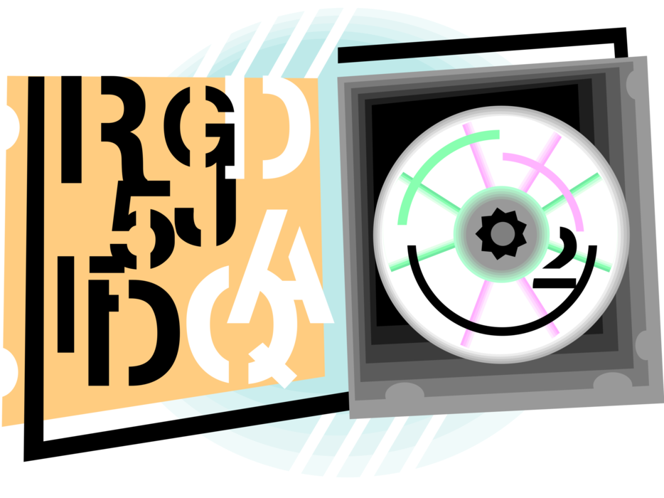 Vector Illustration Of Dvd And Cd Rom Compact Digital - Circle (934x700)