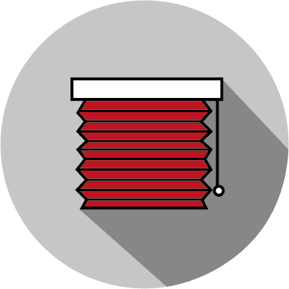 Pleated Blinds - Circle (410x410)