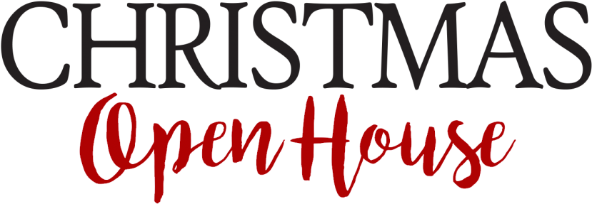Christmas Open House Clip Art Open House X The Best - Calligraphy (845x321)