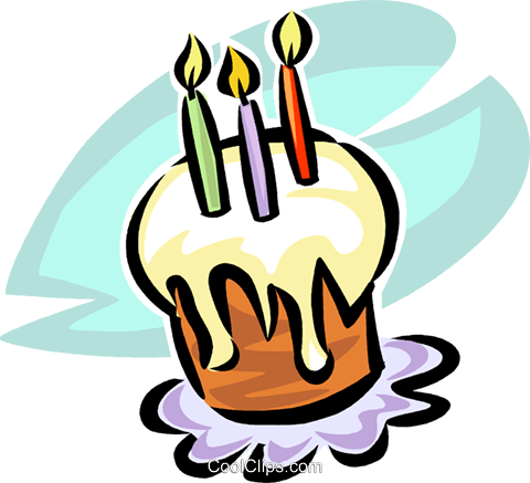 Geburtstagstorte Vektor Clipart Bild Vc065294 Coolclipscom - Aniversário Em Vetor Png (480x437)