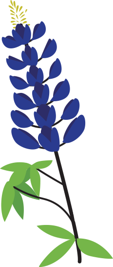 Blue Bonnet Icon (232x546)