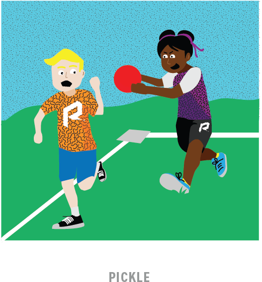 Kickball Pickle - Illustration (1225x793)