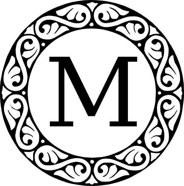 Letter A Monogram Clip Art At Clker Com - Letter L In A Circle (594x598)