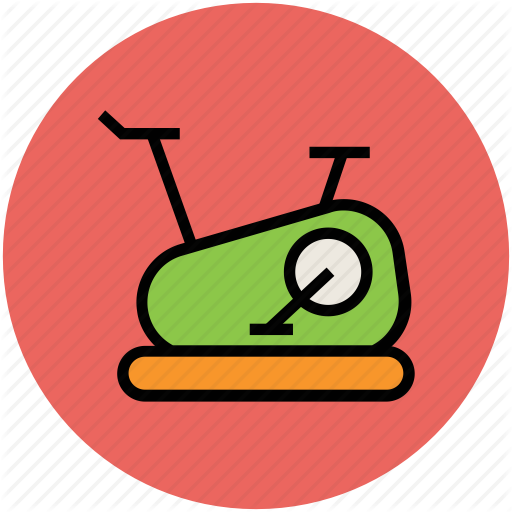Exercise Bike Clipart Gym Cycle - Circle (512x512)