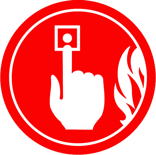 A Fire Alarm System Has A Number Of Devices Working - Fire Alarm Sign (514x513)