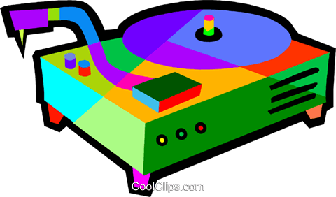 Record Player Royalty Free Vector Clip Art Illustration - Record Player Royalty Free Vector Clip Art Illustration (480x282)