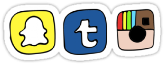 Snapchat Clipart Instagram - Logo Instagram E Snapchat (640x480)