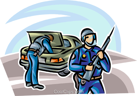 Officers Of The Law And Police Royalty Free Vector - Cartoon (480x338)