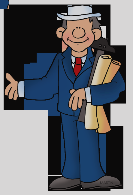 Clip Art Architecture Clip Art By Phillip Martin Modern - Cartoon (443x648)