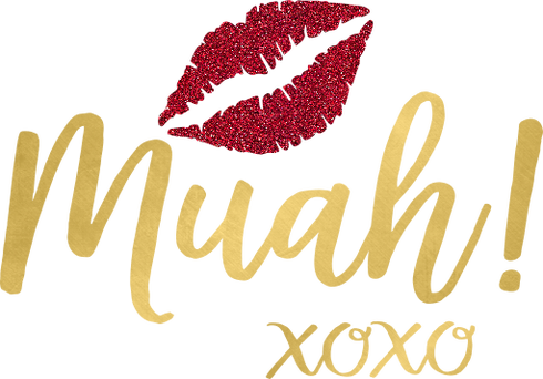 Muah Kissing Lips Svg Cut File Catching Colorlfies - Red Lips Watercolor Painting (490x342)