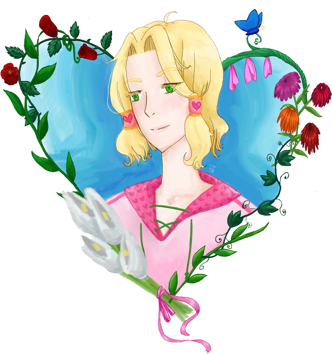 “ A Small Drawing I Did For The Xoxo Droplets Valentine's - “ A Small Drawing I Did For The Xoxo Droplets Valentine's (1178x1152)