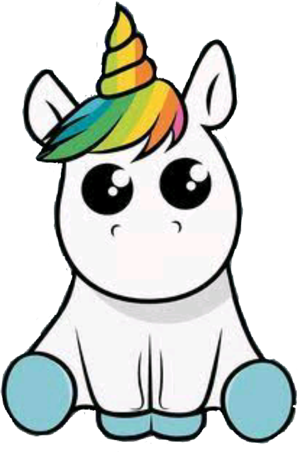 #tumblr#unicorns #xoxo♡ - Baby Unicorn Clipart (1024x1513)