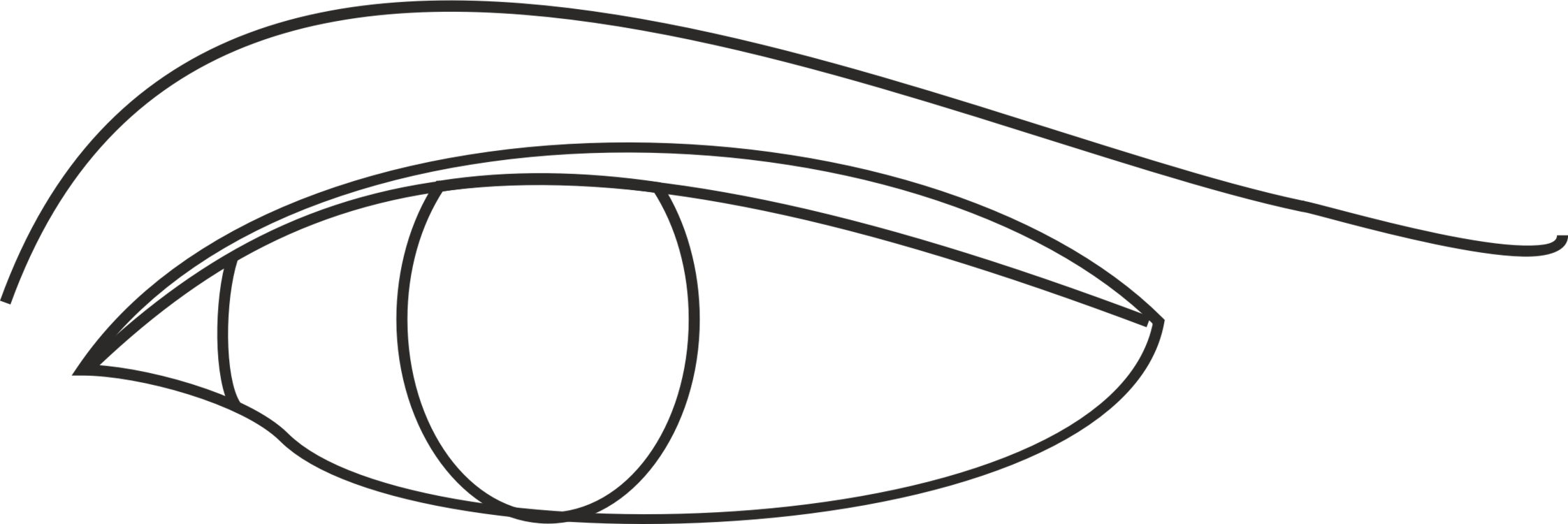 2244 X 750 5 - Eye Line Art Png (2244x750)