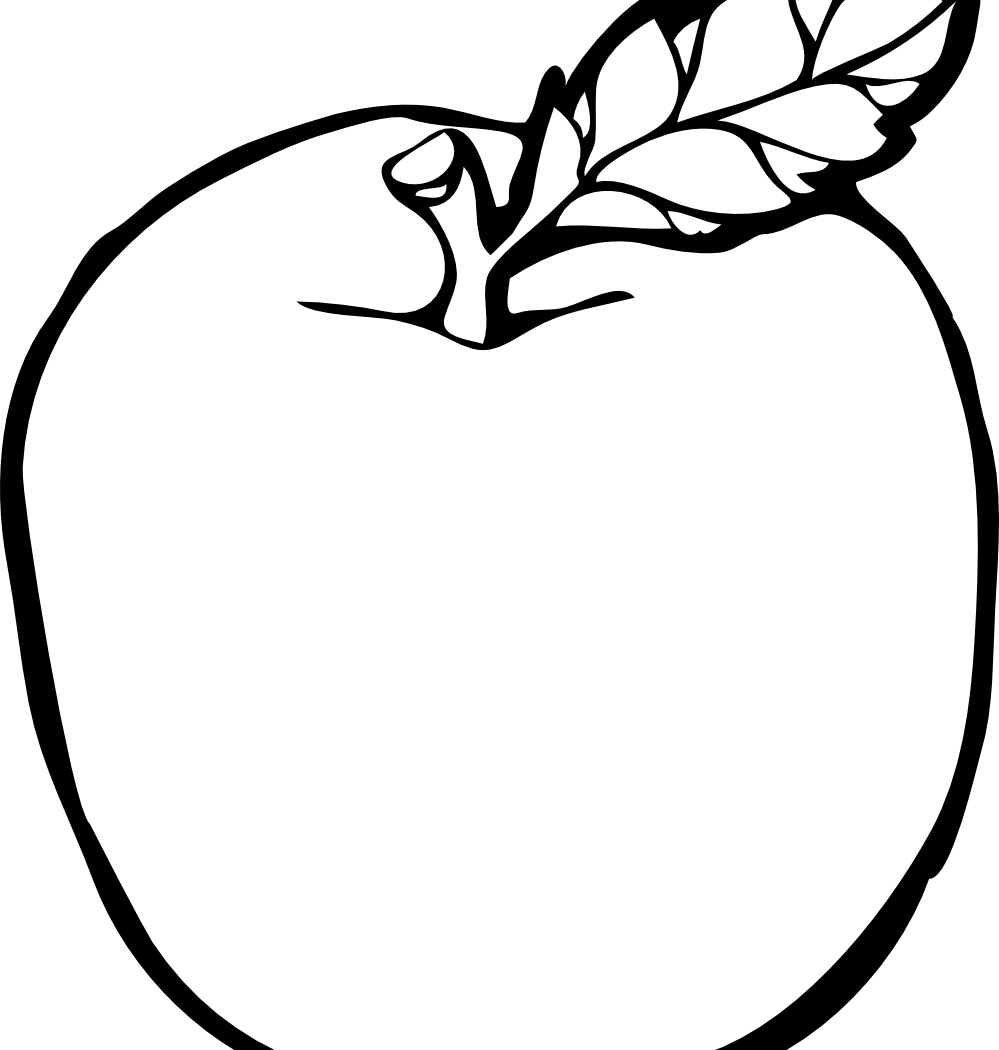 Breathtakingrt Black And White Fruits Free Download - Fruits Clipart Black And White (999x1050)