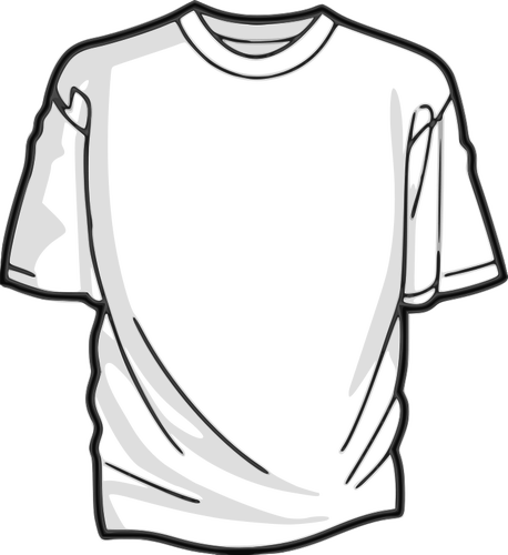 White T Shirt Vector Image Public Domain Vectors - Cloth Black And White (458x500)