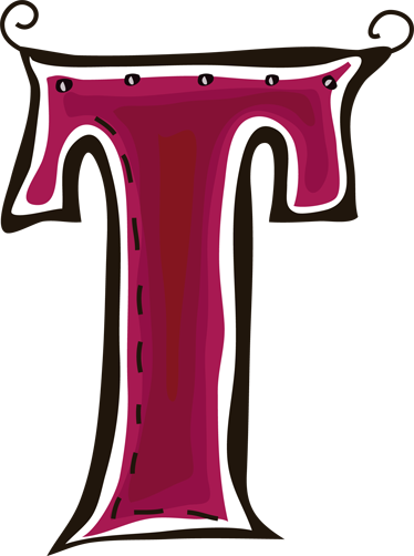 Letra T Dibujo Png (374x502)
