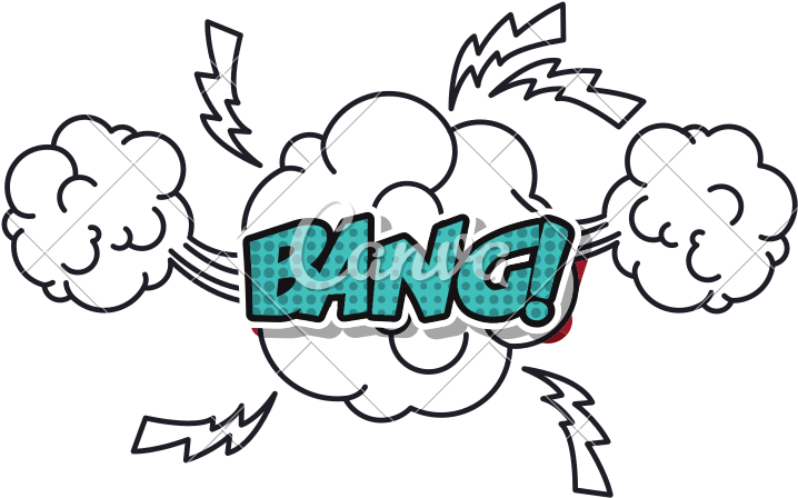 Explosion Pop Art Style - Illustration (800x800)