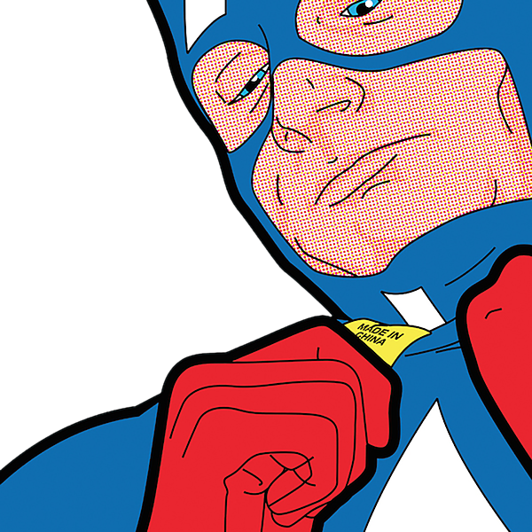 Pop Art By Lily Quevo - Captain Marvel Pop Art (600x600)