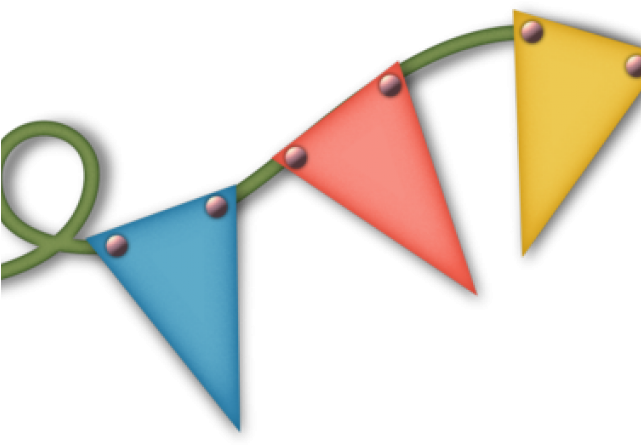 Patriotic Clipart Pennant - Flag (640x480)