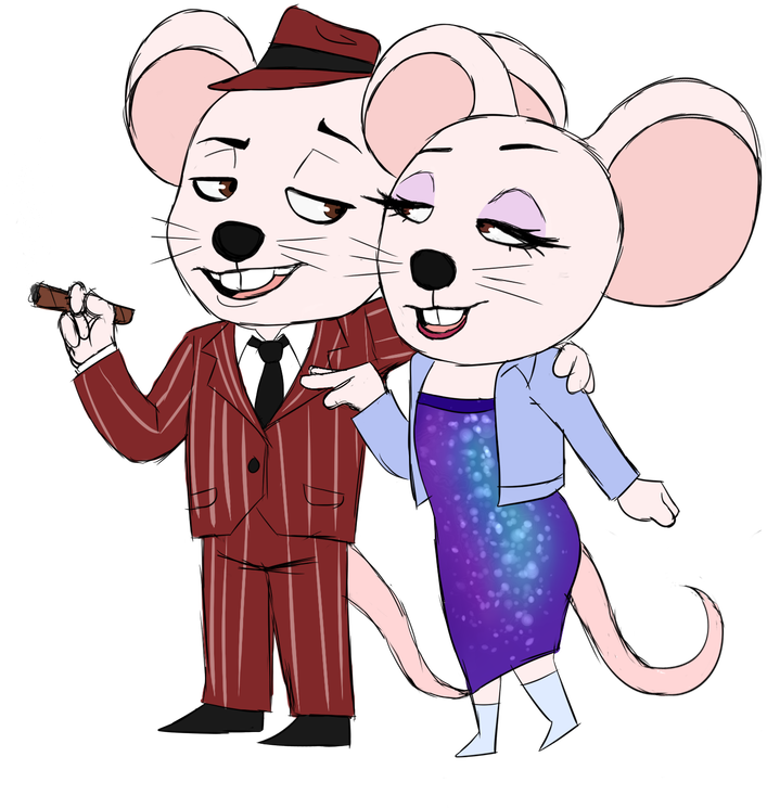 A Mouse And A Mouse Make Two Mice By Mr-dewittt - Cartoon (774x1033)