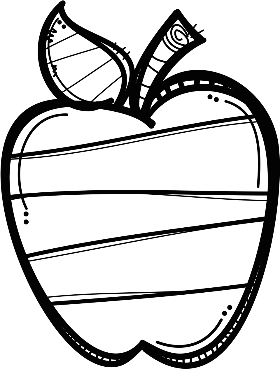 Apple Black And White Manzana Im Genes Clip Art - School Clipart Black And White Apple (1117x1413)