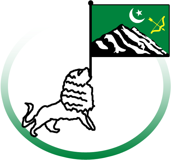 Coat Of Arms Of The Hunza State - Hunza State Flag (627x534)