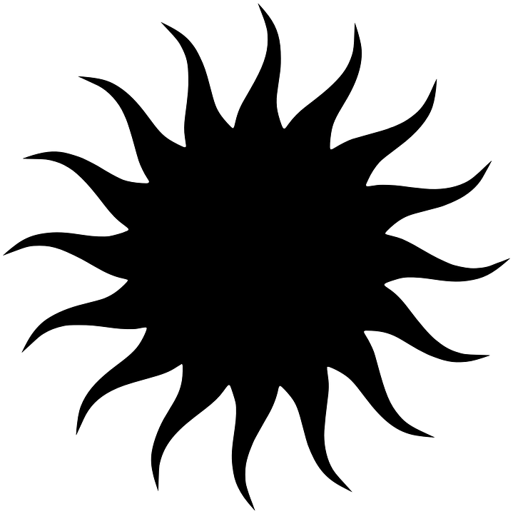Black Sun Star - Apollo Symbol Percy Jackson (719x720)
