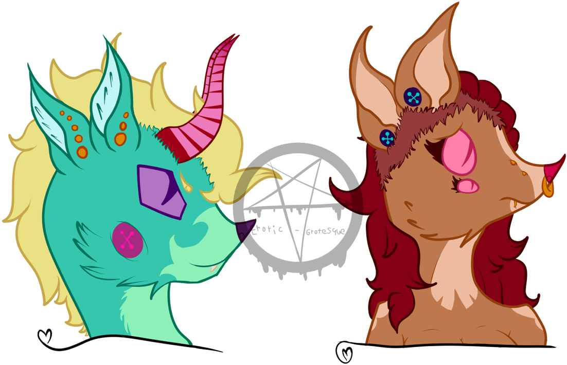 Chibi Heads Ota )open( By Erotic-grotesque - Cartoon (1110x720)