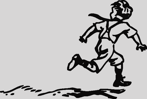 Child Running Sketch (600x406)