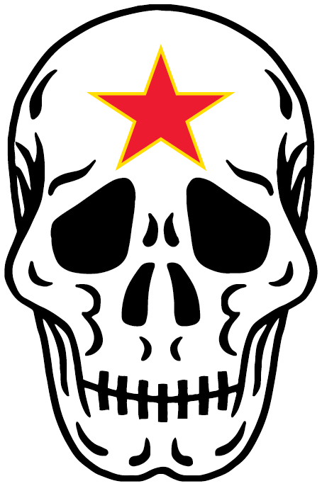 Jasdf Aggressors Flying F-15 W/ White Backer - Skull (454x686)