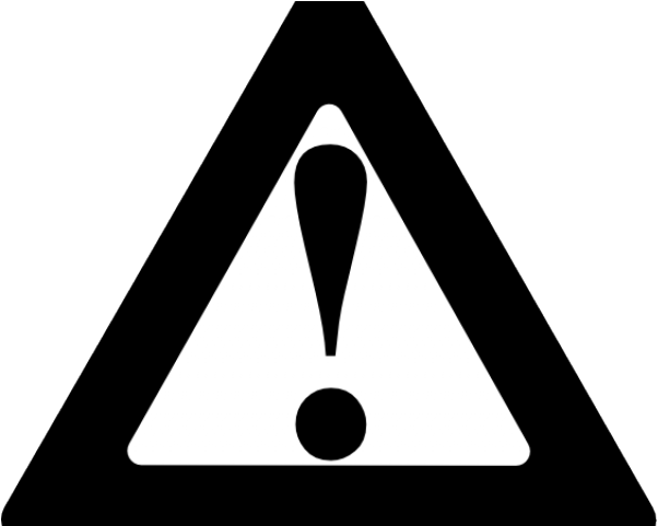 Warning Clipart Black And White - Warning Signal Png (640x480)