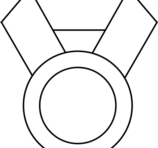 Olympic Medal Coloring Page Olympic Medal Coloring - Enzen Global Solutions Private Limited (640x600)