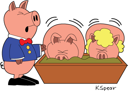 Featured Image Of Three Pigs - Cartoon (450x327)