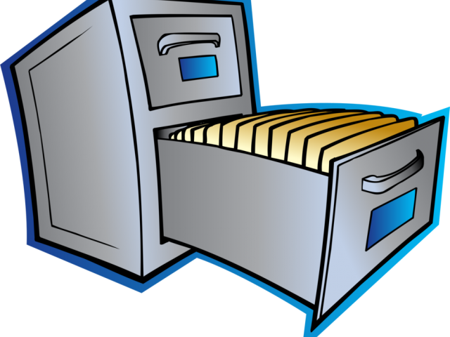 Folders Clipart Cabinet - Filing Cabinet Clip Art (640x480)