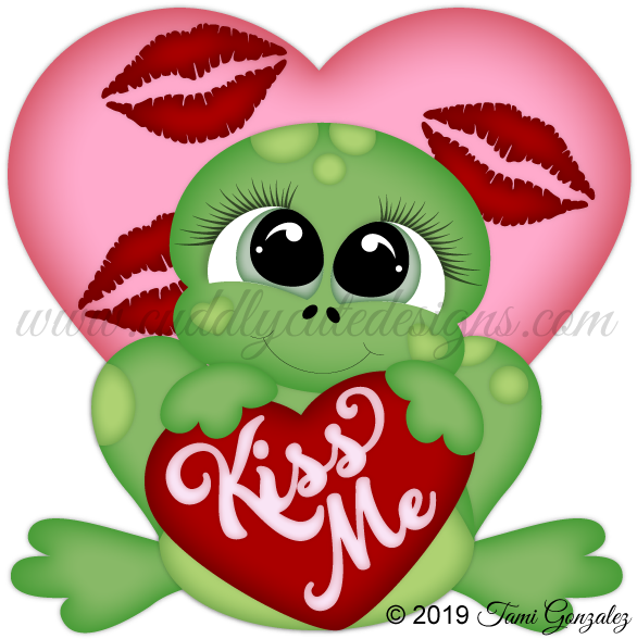 Kiss Me Frog - Cartoon (600x600)