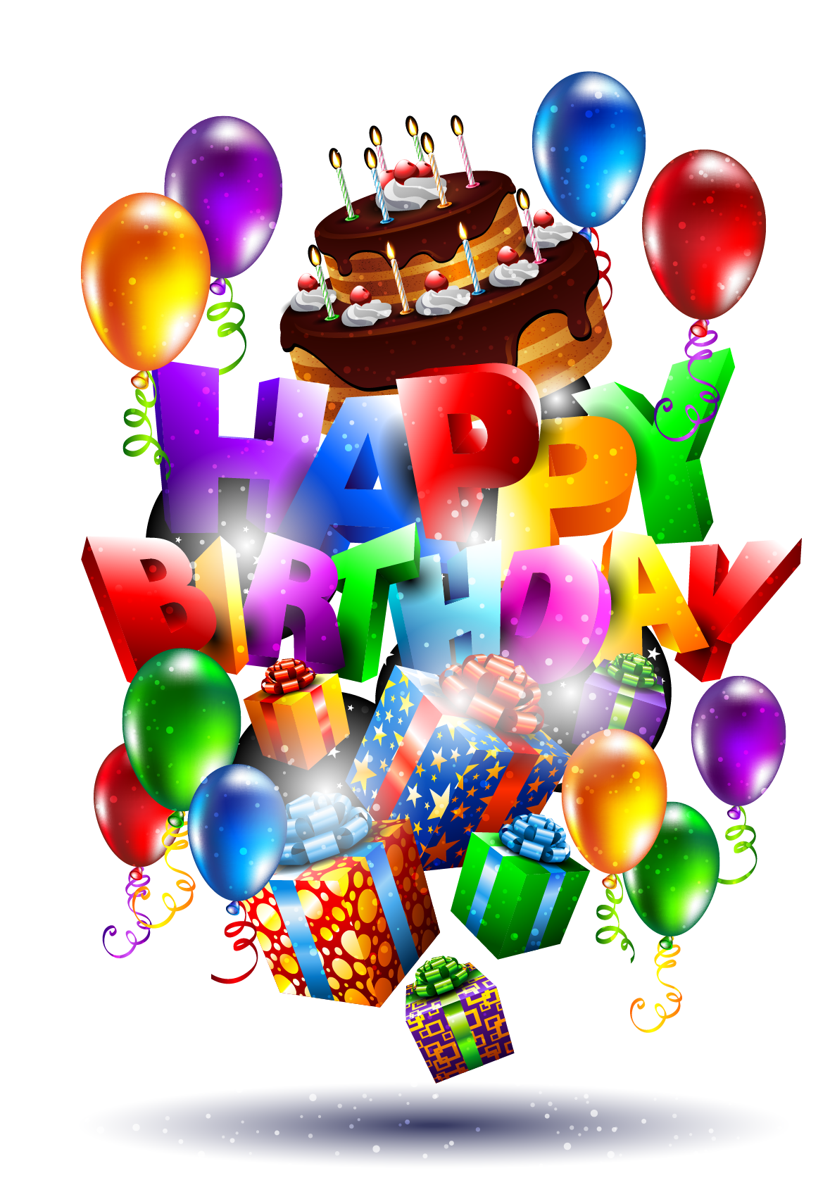 Manly Happy Birthday Black Nigro Clipart - Happy Birthday Png Background (1240x1754)