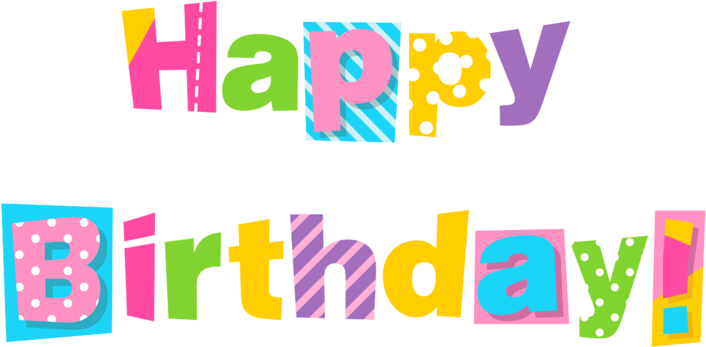 Clipart Birthday Png 10 Happy - Transparent Happy Birthday Clipart (1024x504)