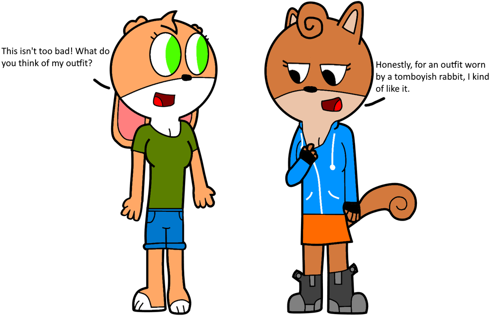 Jade And Suzy Swap Clothes By Princestickfigure - Jade The Rabbit Agk (1024x648)