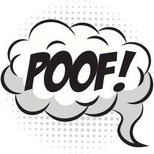Poof Comics Stickers - Poof Comic Png (408x408)