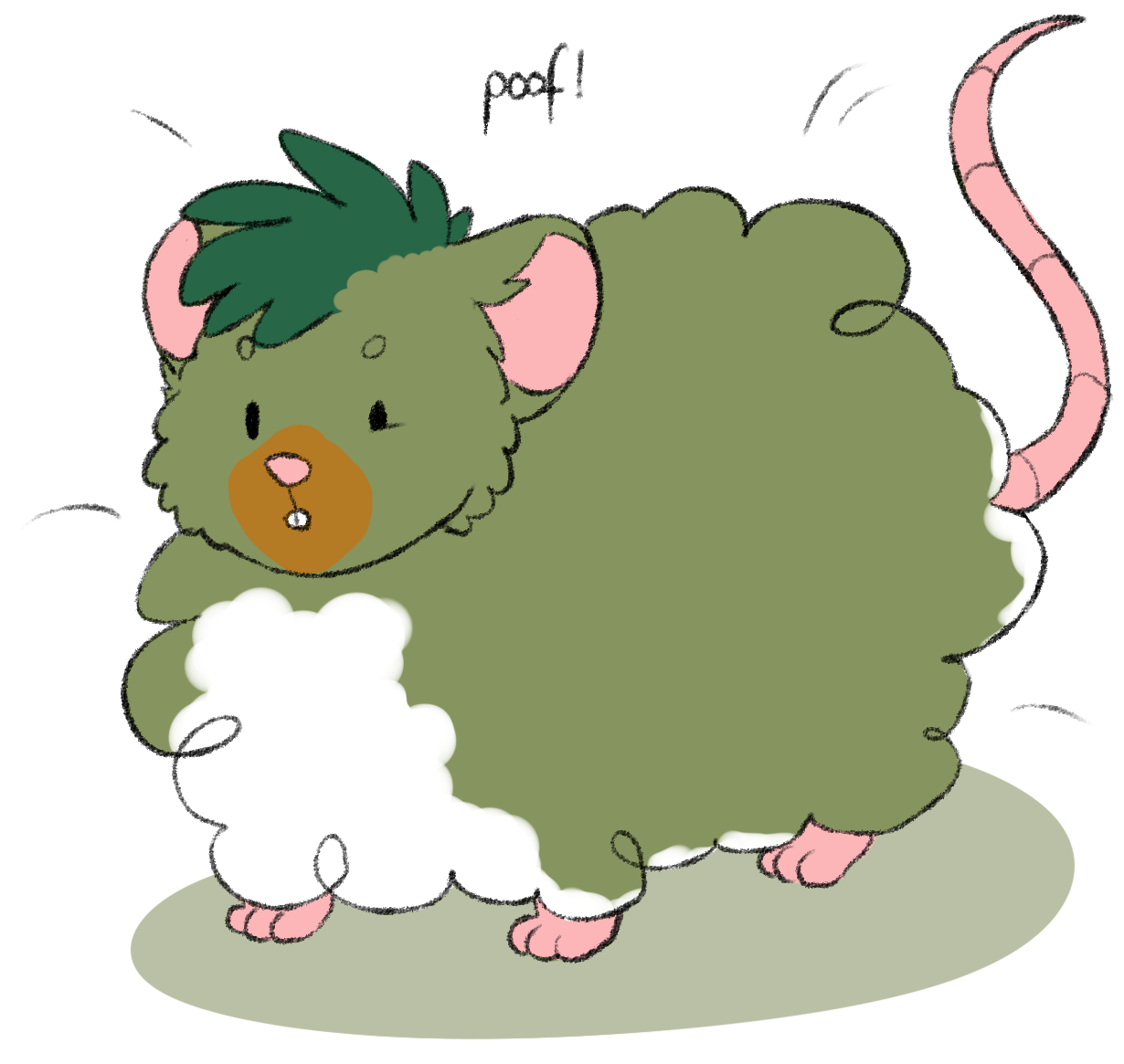 Poof For Kampfhobbit 1/2 - Cartoon (1500x1500)