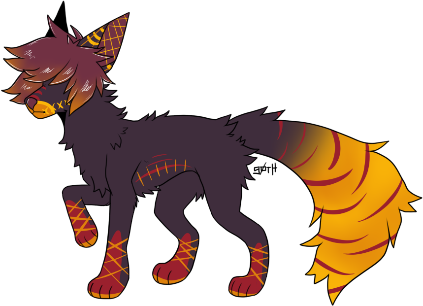 [ota] Fall Character [17 Art Pieces] - Emo Furry Oc (877x658)