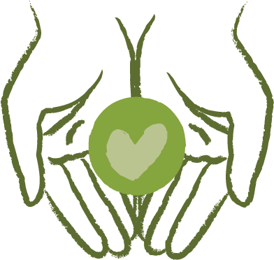 Crystal's Gives Back - Charity Hands Clipart (401x400)