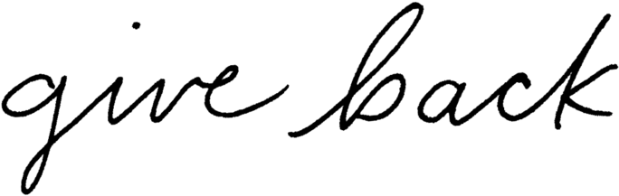 Give-back - Calligraphy (720x244)