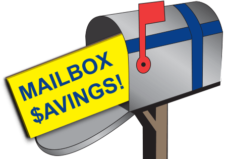 Digital Savings Is A Brand New Feature With Mailbox - Traffic Sign (450x315)
