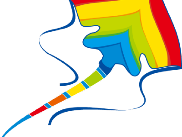 Red Kite Clipart Transparent - Cartoon Kite Transparent Background (640x480)