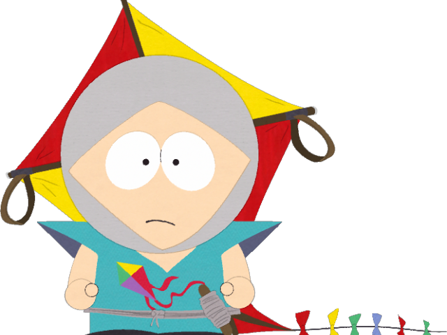 Randome Clipart Kite Flying - South Park Human Kite (640x480)