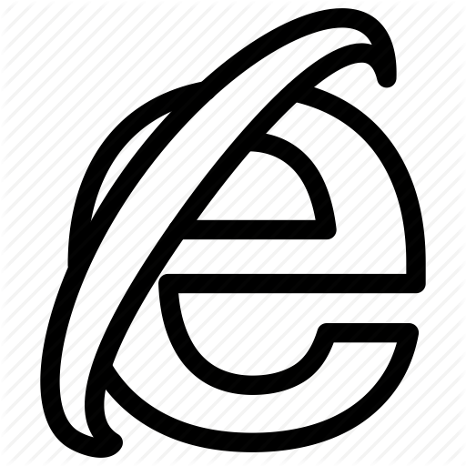 Internet Meme Clipart Internet Explorer - Internet Explorer Outline (512x512)
